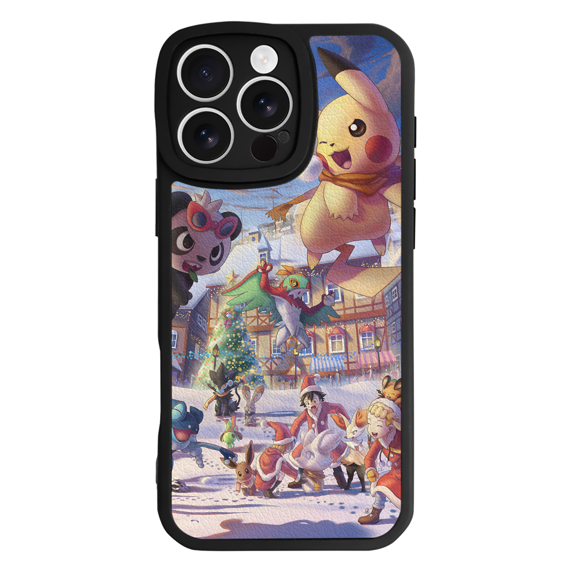 （画像用） ポケットモンスター Pokémon 【iPhone 16シリーズ対応】シリコンスマホケース（レザー調） 材質：シリコン